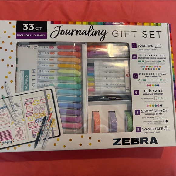 Zebra | Office | Zebra Journaling Gift Set With Mildliner And Sarasa ...